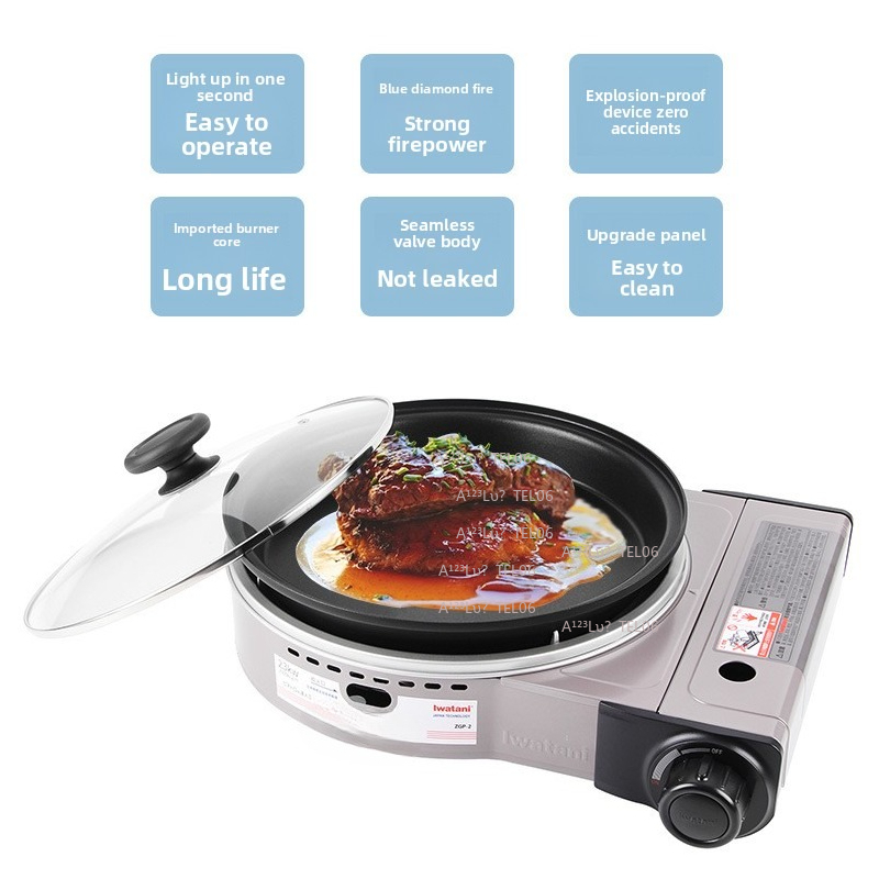 Camping Cooking With Gas - Portable Windproof Gas Stove Butane Burner