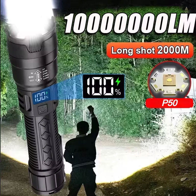 High Strong Power Led Flashlig - đánh giá và giá Camping Cooking Fish