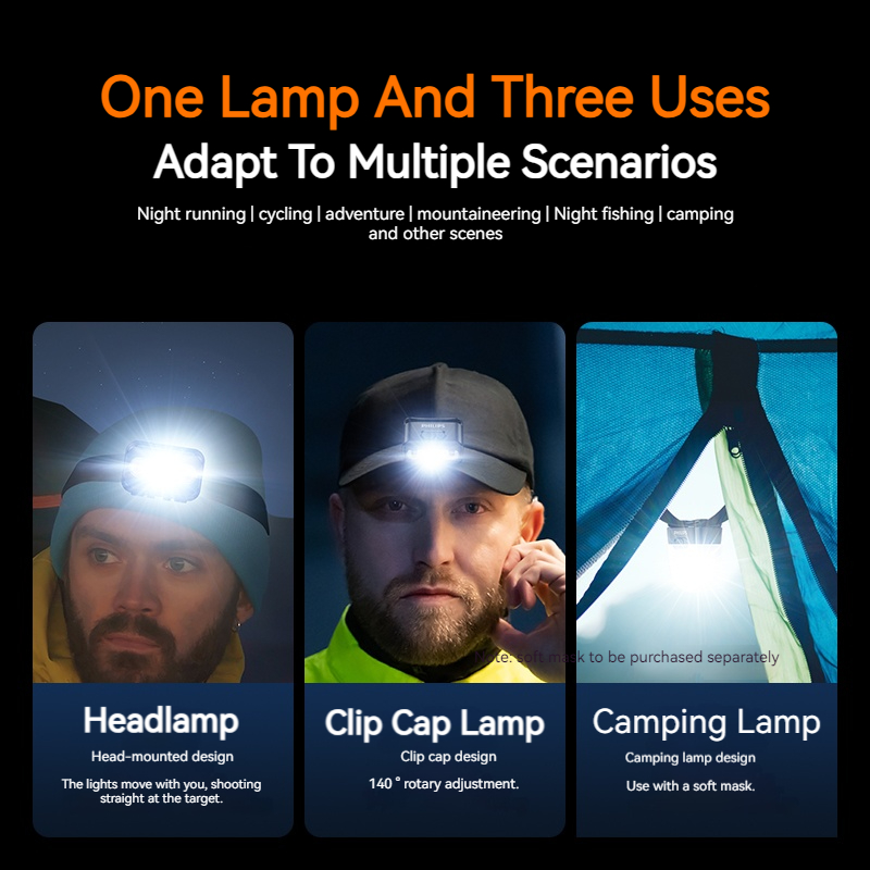 Philips LED Headlamp Sensor He - đánh giá và giá Camping Cooking Fish