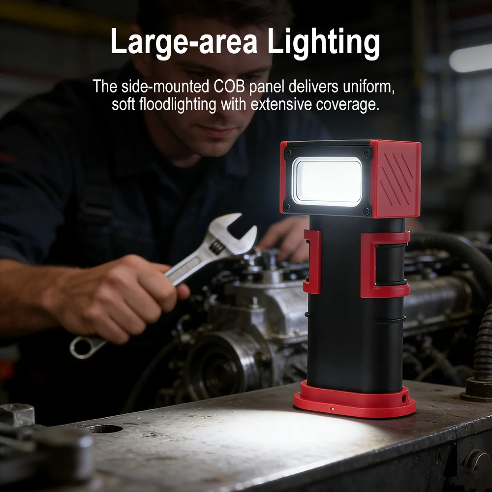BORUiT COB LED Work Light 1000 - đánh giá và giá Camping Cooking Fish