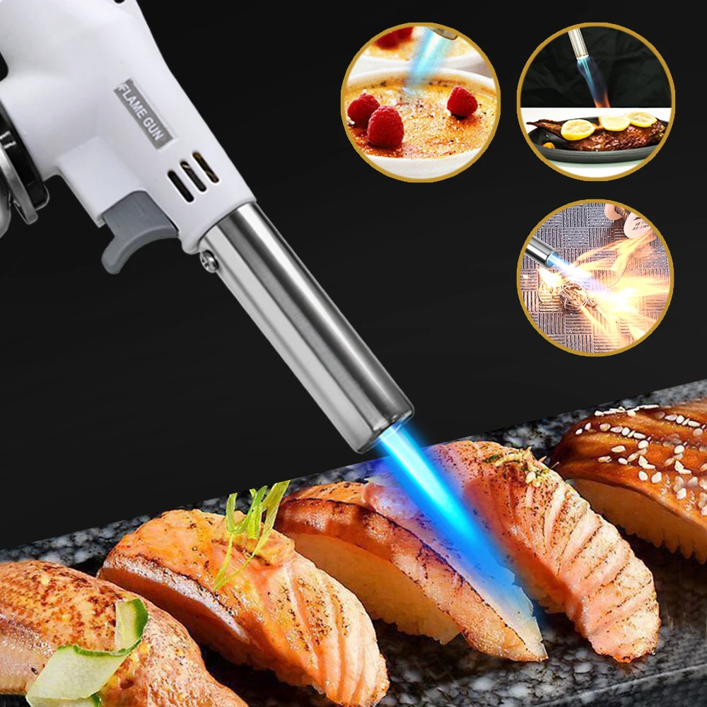 Portable Metal Flame Gun Butan - đánh giá và giá Camping Cooking No Gas
