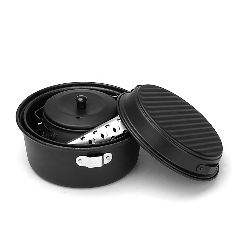 Outdoor Aluminum Camping Cookw - đánh giá và giá Camping Cooking Mess Kit
