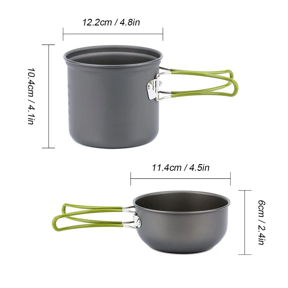 Camping Cookware Mess Kit Ultr - đánh giá và giá Camping Cooking Mess Kit