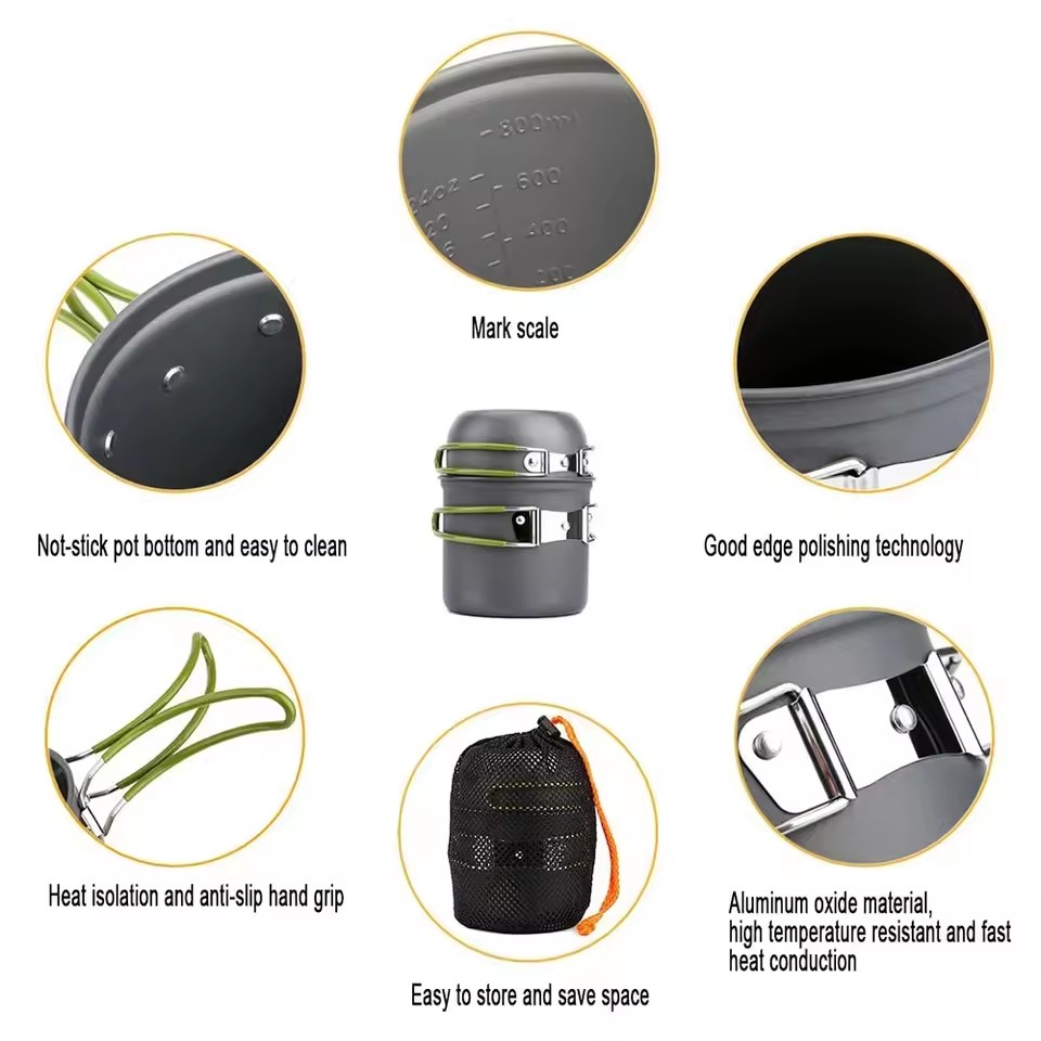 Ultralight Camping Cookware Me - đánh giá và giá Camping Cooking Mess Kit