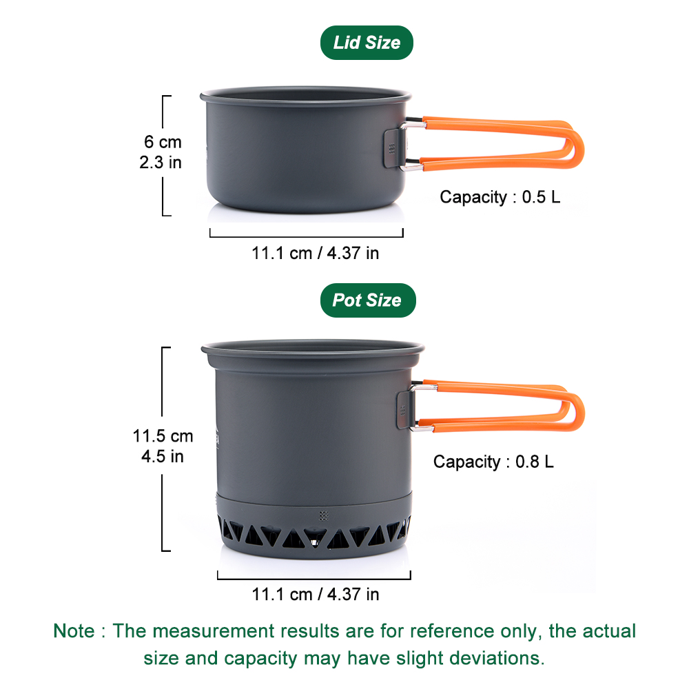 Outdoor Camping Pot 1.3L 2.3L  - đánh giá và giá Camping Cooking Set Jetboil