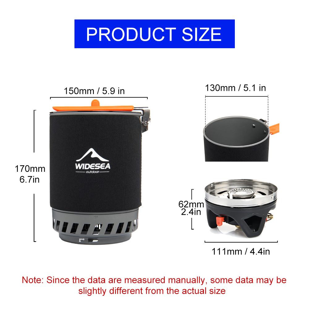 Widesea Camping Cooking System - đánh giá và giá Camping Cooking With Gas