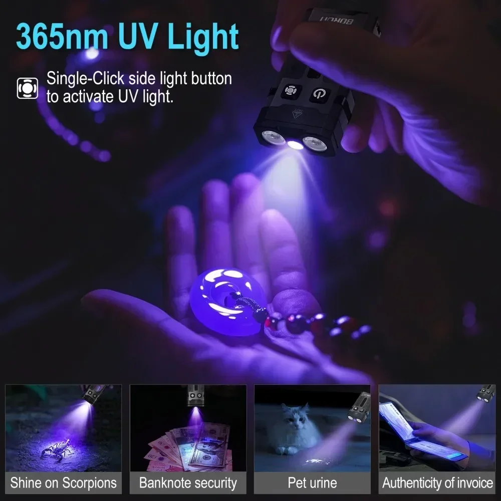 BORUiT EV20 1100LM EDC UV Keyc - đánh giá và giá Camping Cooking Fish