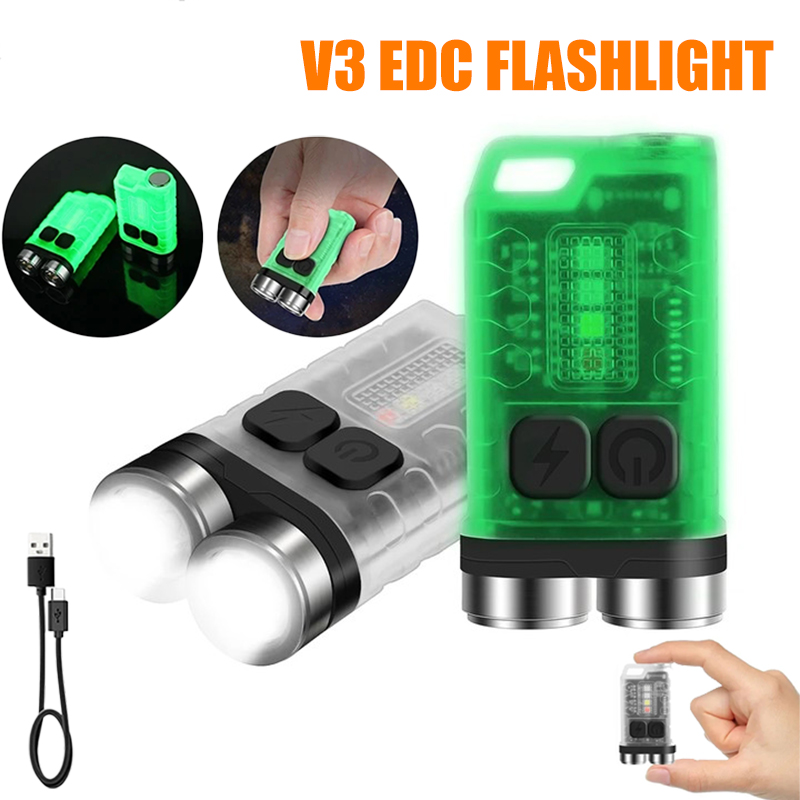 V3 EDC Flashlight Mini Keychai - đánh giá và giá Camping Cooking Fish