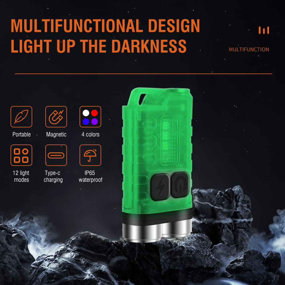 V3 EDC Flashlight Mini Keychai - đánh giá và giá Camping Cooking Fish