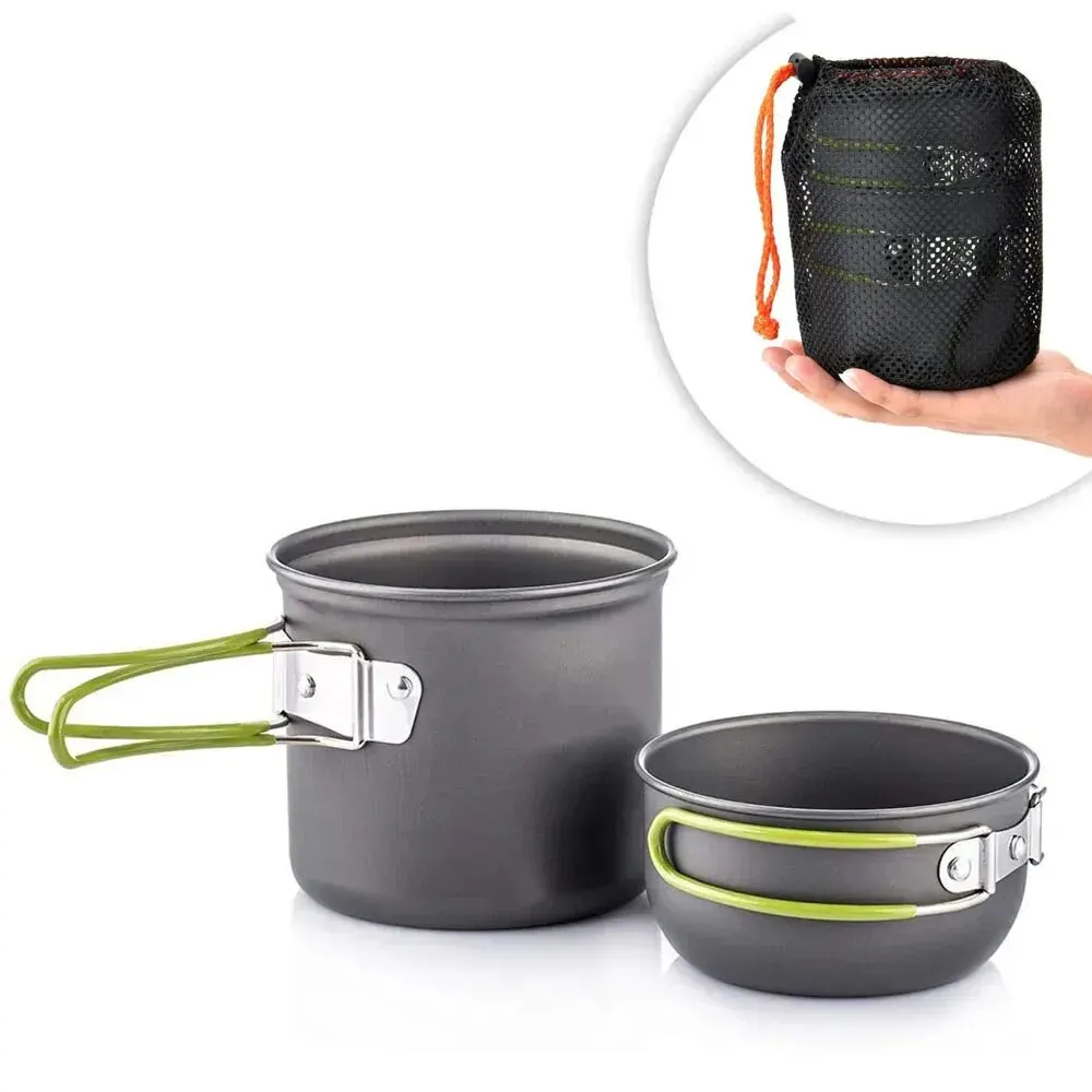 Ultralight Camping Pot Set: Ca - đánh giá và giá Camping Cooking Mess Kit