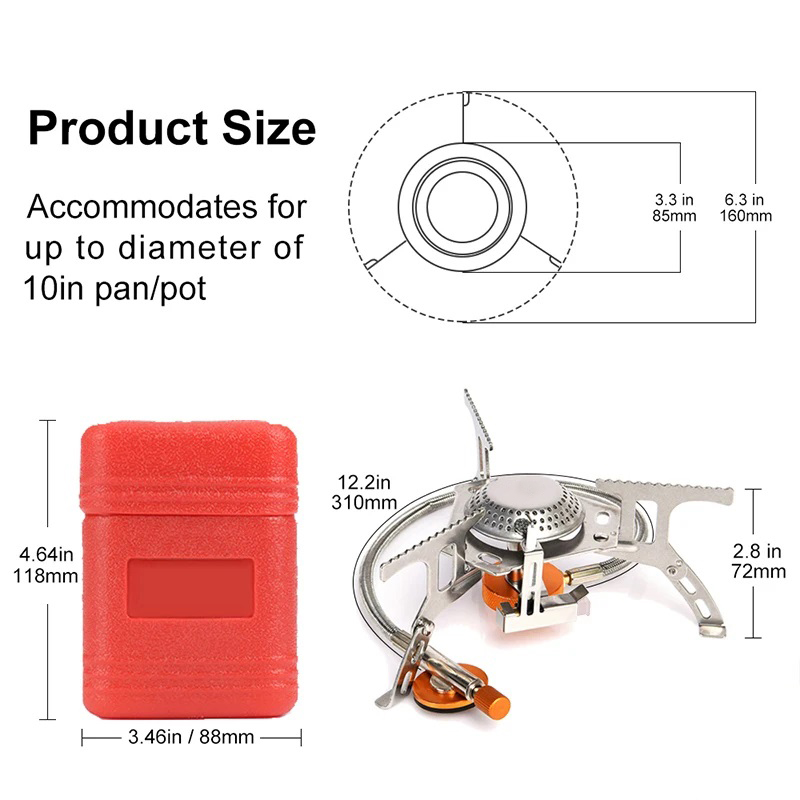Camping Gas Stove Portable Fol - đánh giá và giá Camping Cooking No Gas