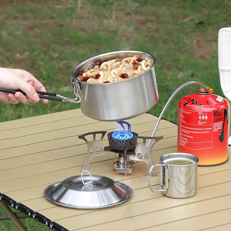 Hot Sale 304 Stainless Steel O - đánh giá và giá Camping Cooking Mess Kit