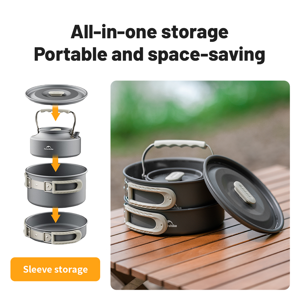 Naturehike Camping Cookware Ki - đánh giá và giá Camping Cooking Set Jetboil