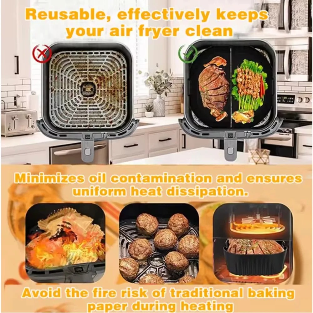 Silicone Air Fryer Mold Oil Fi - đánh giá và giá Camping Cooking Mat