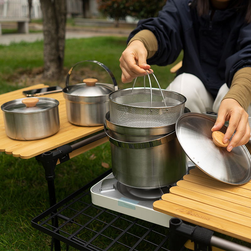 NOBANA Newest Outdoor Stainles - đánh giá và giá Camping Cooking Utilities