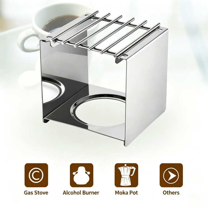 Stainless Steel Square Coffee  - đánh giá và giá Camping Cooking Utilities