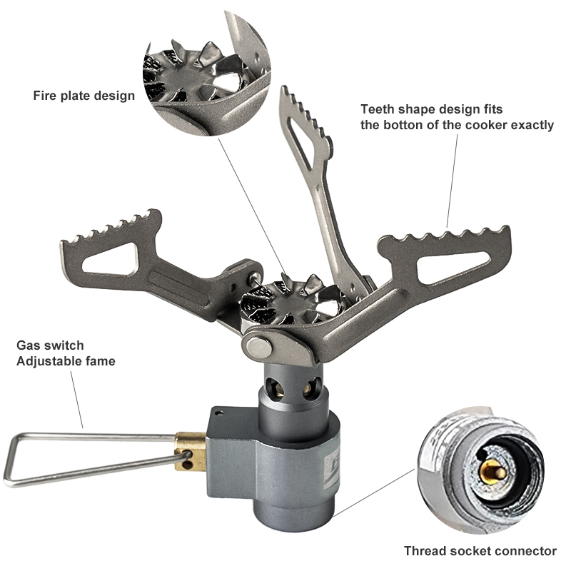 BRS Outdoor Gas Stove Mini Cam - đánh giá và giá Camping Cooking No Gas