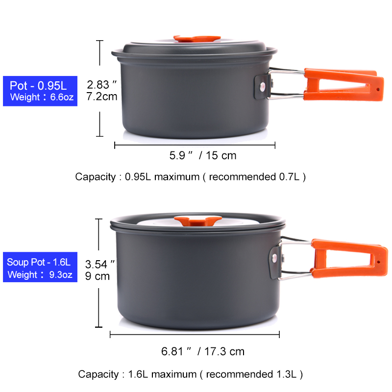 Widesea Camping Outdoor Cookwa - đánh giá và giá Camping Cooking Set Jetboil