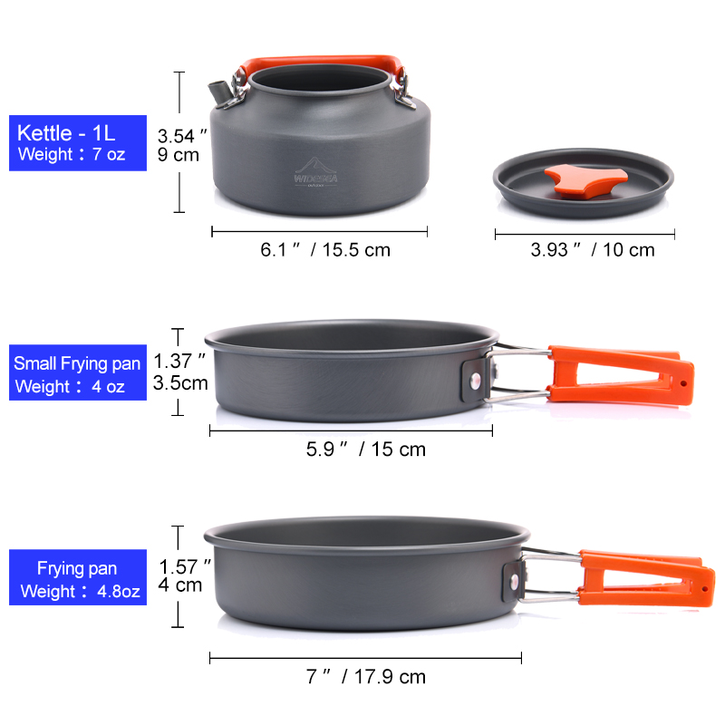 Widesea Camping Outdoor Cookwa - đánh giá và giá Camping Cooking Set Jetboil