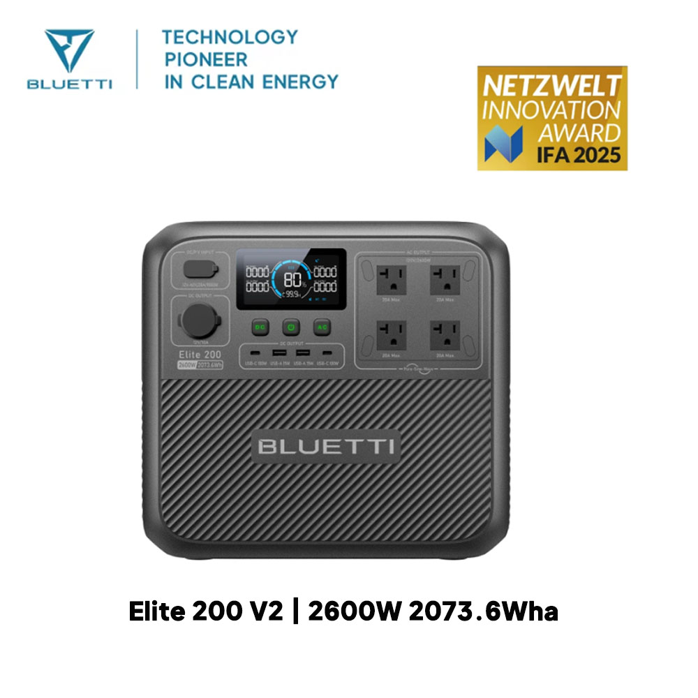【Renew】BLUETTI Elite 200 V2 Po - đánh giá và giá Solar Oven Camp
