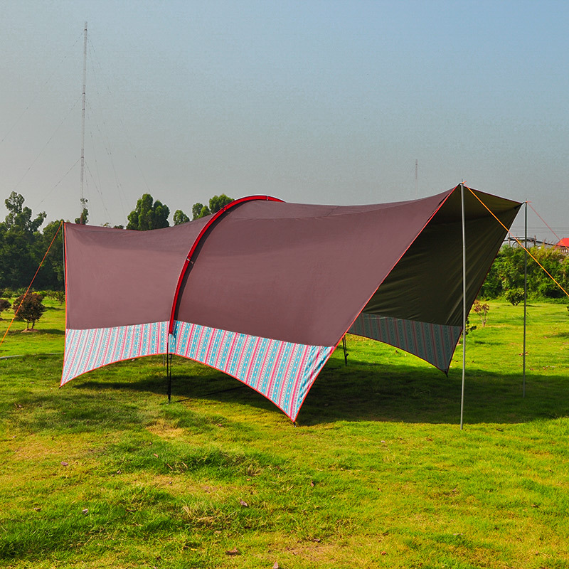 Large multi-person awning with - đánh giá và giá Camping Cooking Awning