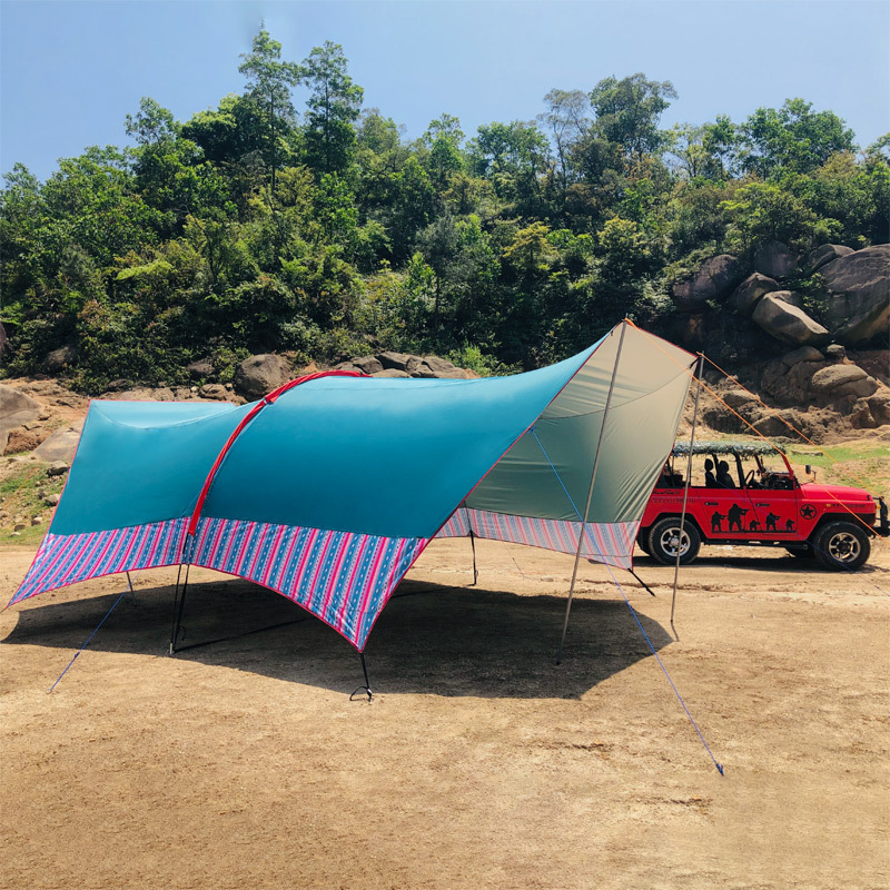 Large multi-person awning with - đánh giá và giá Camping Cooking Awning