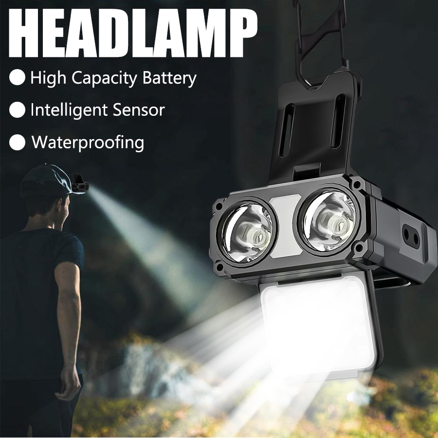 Sensor COB LED Headlamp Cap Cl - đánh giá và giá Camping Cooking Fish