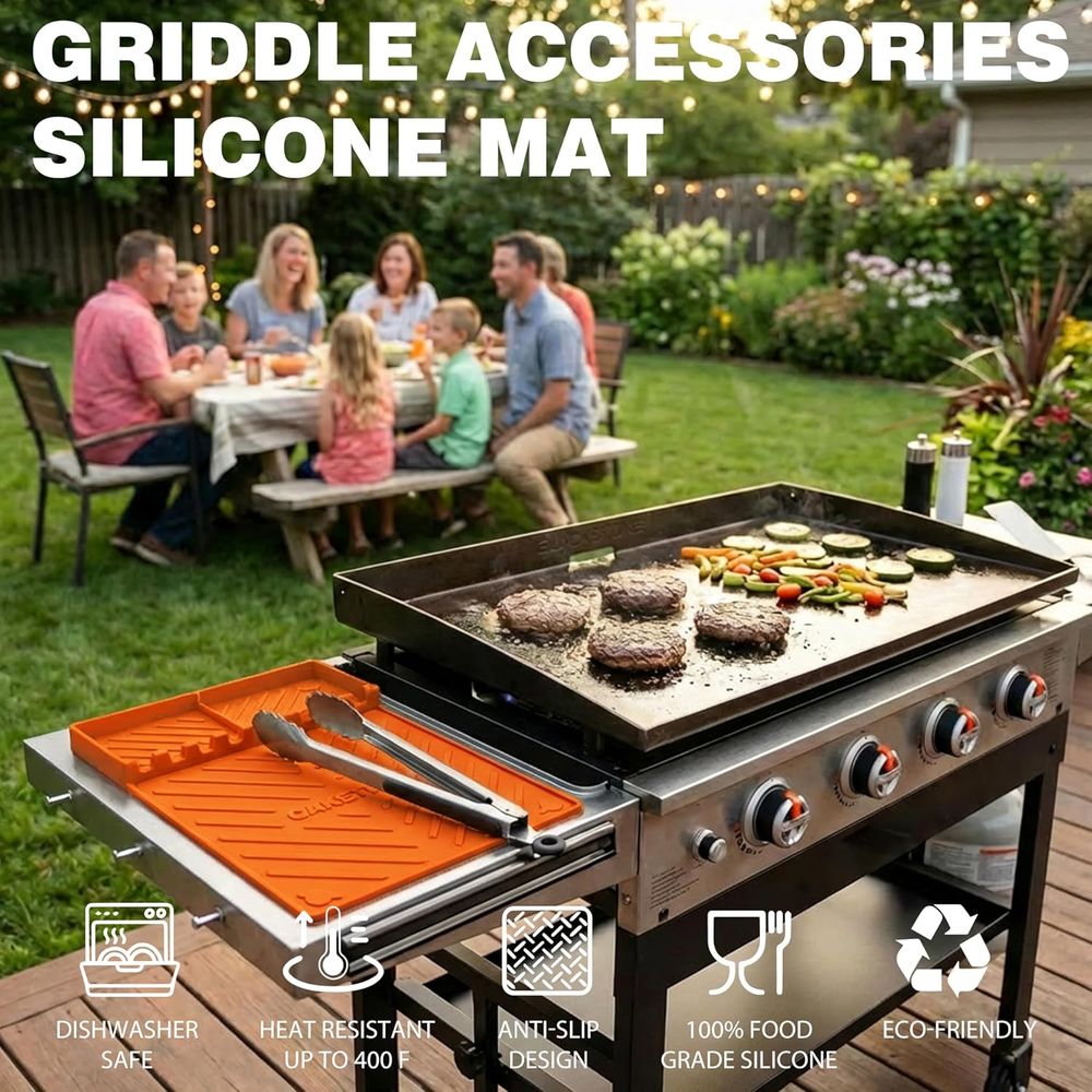 Silicone Grill Mats or Griddle - đánh giá và giá Camping Cooking Mat