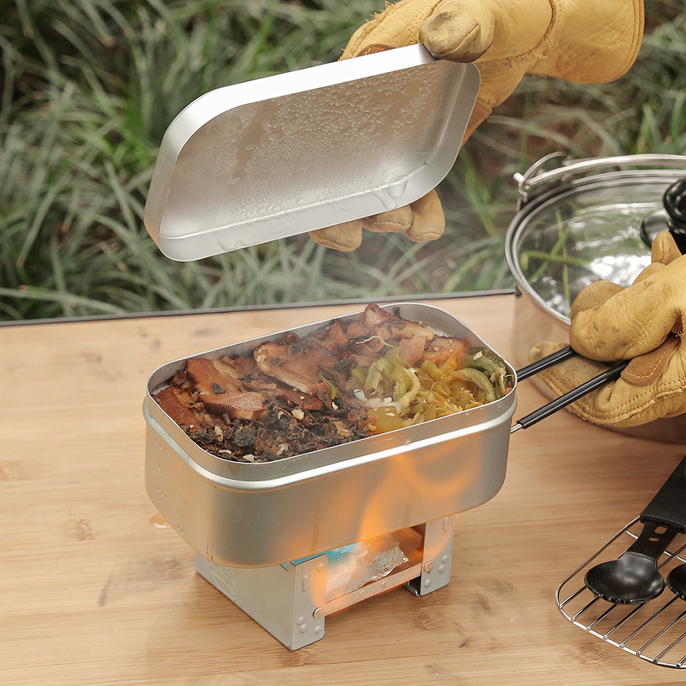 Outdoor Aluminium Mess Kit, St - đánh giá và giá Camping Cooking Mess Kit