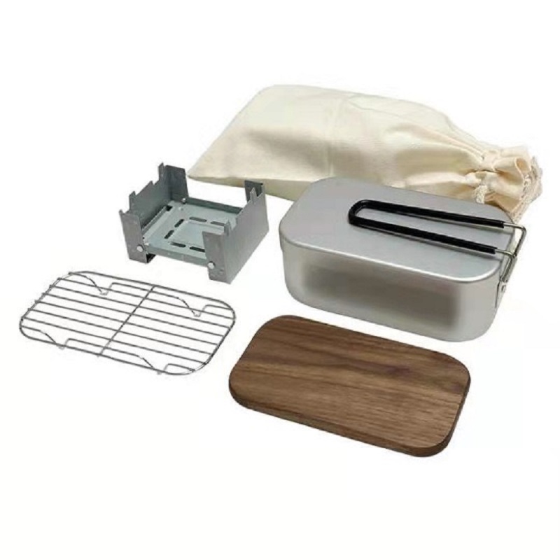 Outdoor Aluminium Mess Kit, St - đánh giá và giá Camping Cooking Mess Kit