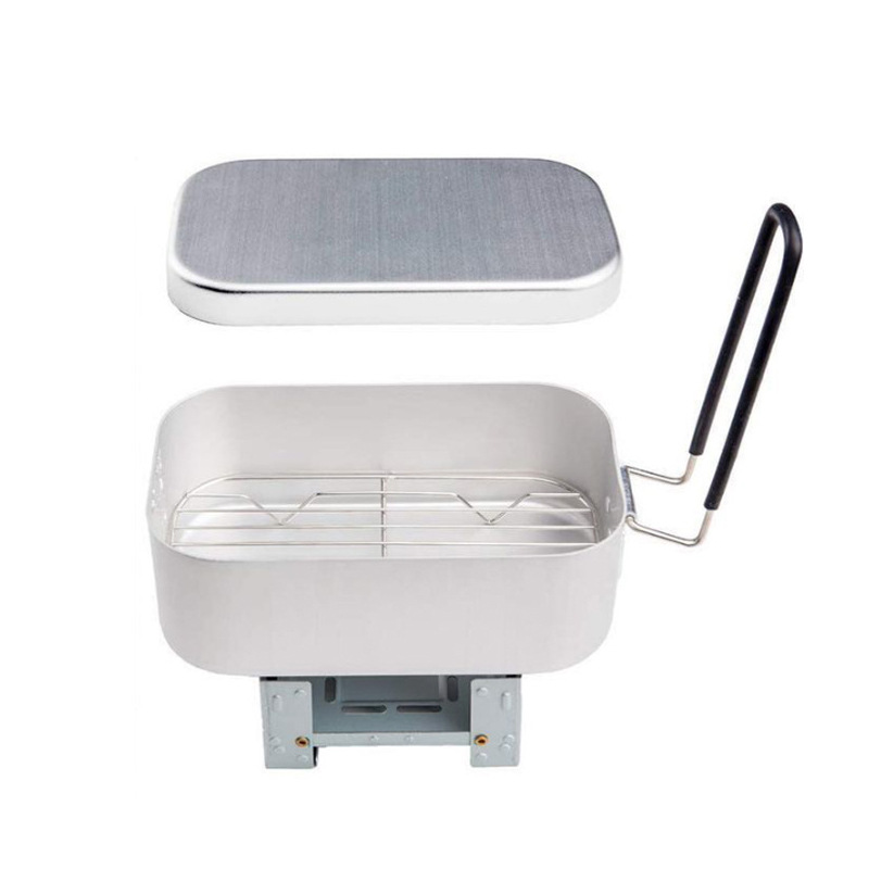 Outdoor Aluminium Mess Kit, St - đánh giá và giá Camping Cooking Mess Kit