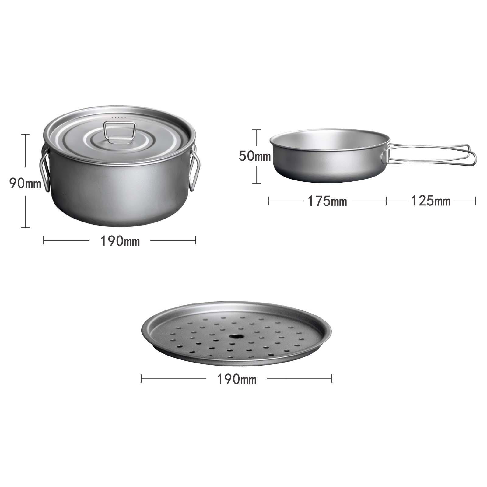 Camping Cookware Mess Kit Acce - đánh giá và giá Camping Cooking Mess Kit