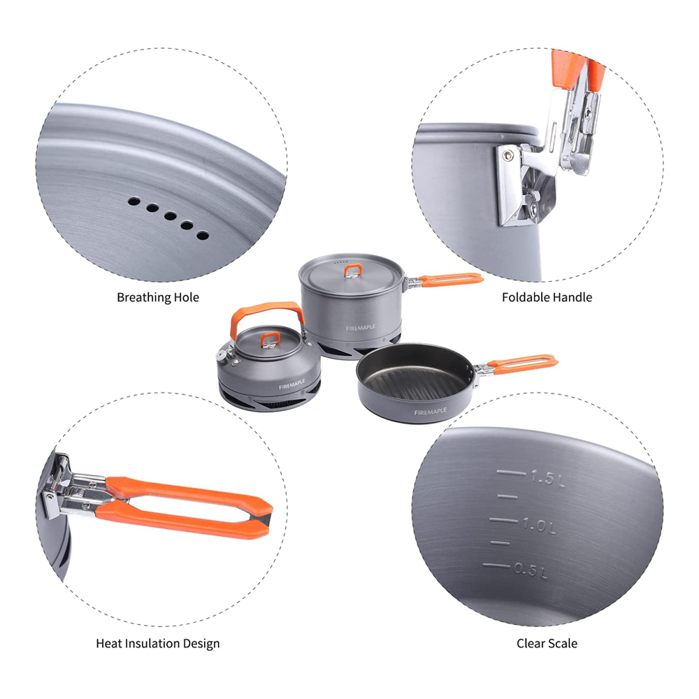 Fire Maple Cắm Trại Đồ Nấu Nướ - đánh giá và giá Camping Cooking Set Jetboil
