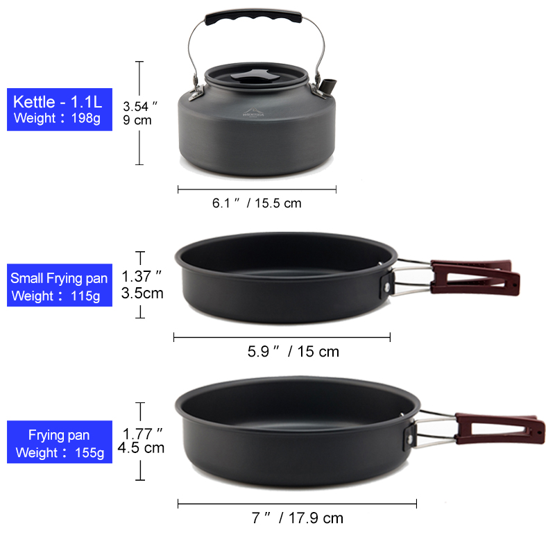 Widesea Camping Cookware Set O - đánh giá và giá Camping Cooking Set Jetboil