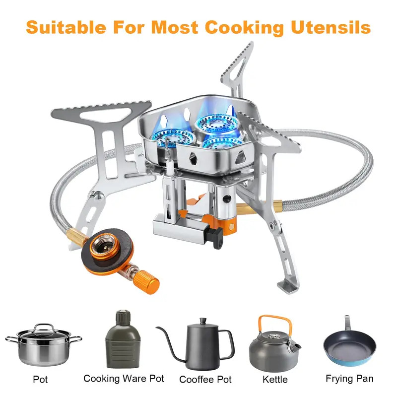 5800W High-Power Camping Gas S - đánh giá và giá Camping Cooking No Gas