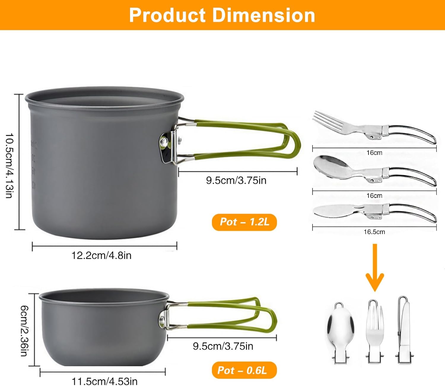 Camping Cookware Mess Kit Back - đánh giá và giá Camping Cooking Mess Kit