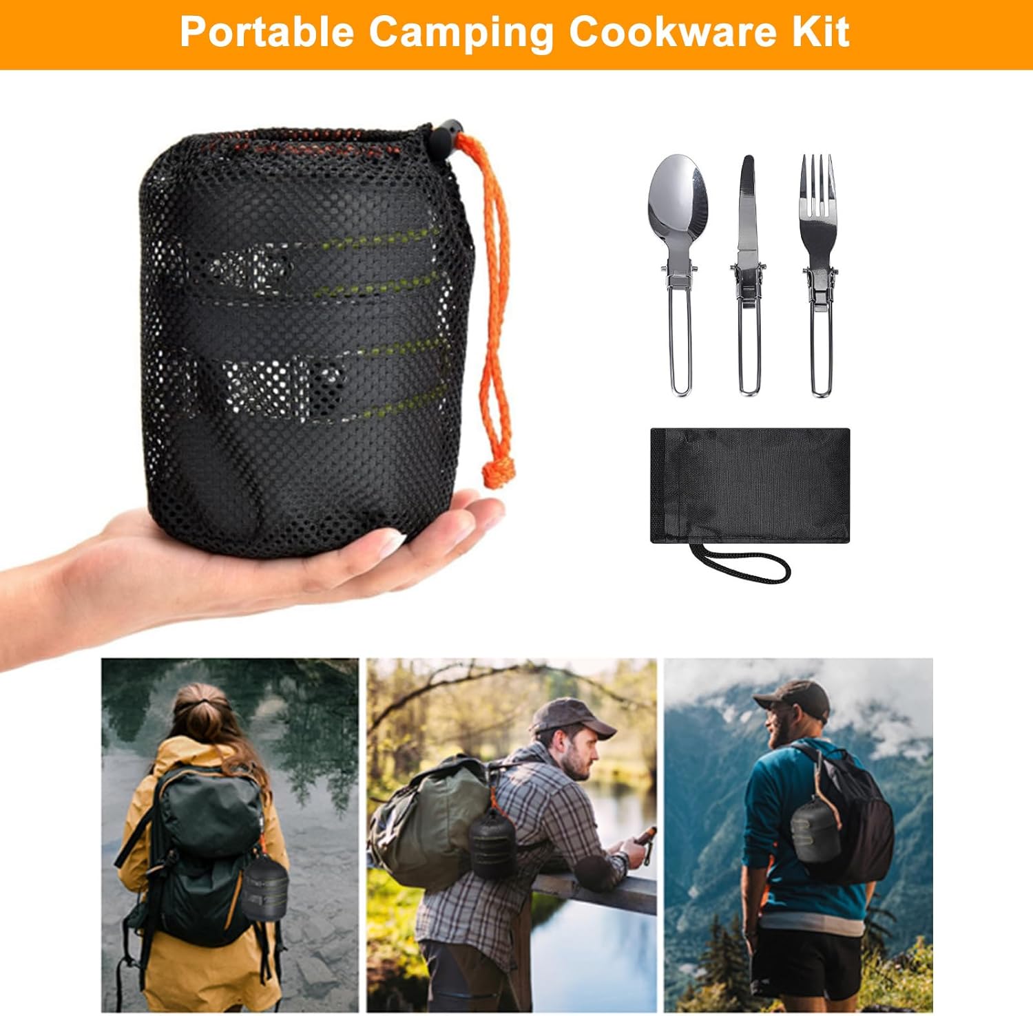 Camping Cookware Mess Kit Back - đánh giá và giá Camping Cooking Mess Kit